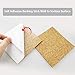 Hangnuo 100 Pack Self-Adhesive Cork Squares for Tile Coasters, 4 X 4 Inches Cork Backing Sheets Mini Tiles Board for DIY Crafts