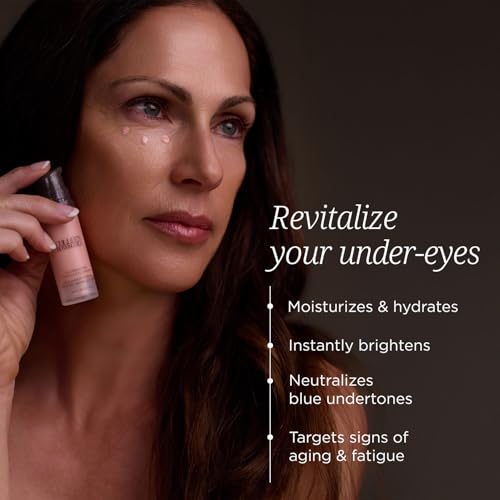 Colleen Rothschild Illuminating Tinted Eye Cream - Instant Brightening Under Anti Dark Circles Treatment with Hyaluronic Acid, Caffeine & Peptides