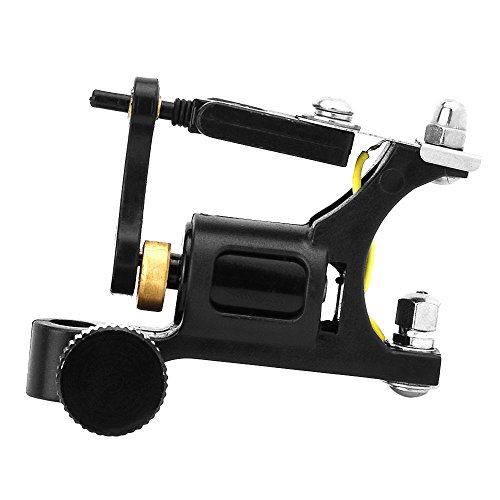 Aluminium Alloy Rotary Motor Tattoo Machine Gun Professional Tattoo Equipment for Shader Liner Supply (Black)