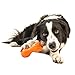 WEST PAW Zogoflex Qwizl Dog Puzzle Treat Toy – Interactive Chew Toy for Dogs – Dispenses Pet Treats – Brightly-Colored Dog Enrichment Toy for Aggressive Chewers, Fetch, Catch, Small 5.5