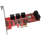 10 Ports AHCI 6Gbps SATA III Low Profile PCIe 2.0 Host Adapter