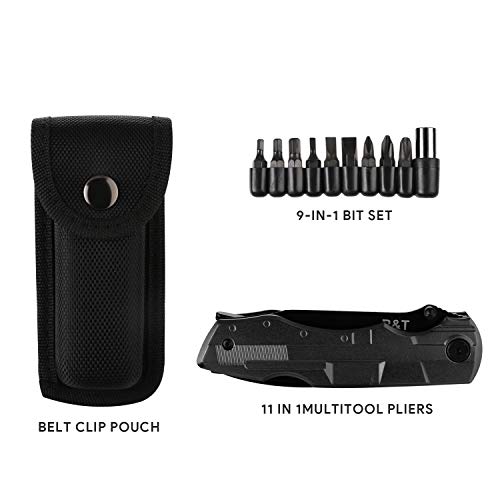 R&T Multitool Plier Pocket Knife Multitools - Multi Plier - Multi-Purpose Folding Pliers Tool with Durable Stainless Steel - with Nylon Sheath - Thumbnail 7