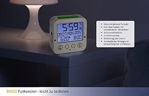 TFA Dostmann Bingo Funk-wecker Digital Alarm Clock with Radio