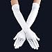 qnprt 1920s Opera Satin Long Gloves 19.5