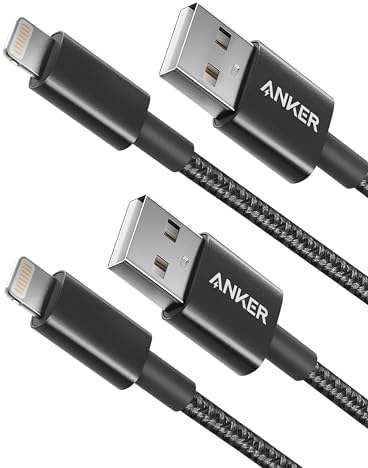 Anker Apple Mfi Certified 6Ft Nylon Lightning Cable For Iphone