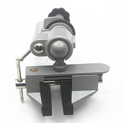 PANGOLIN Universal Bench Vise 360° Swivel with Desk Clamp, Aluminum Table Vise Rubber Covered Ideal for Woodworking, Mental,Hobby,Craftsmanship Multi-role Tools - Thumbnail 2
