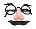 Child Nose, Eyebrows and Mustache Glasses (12 Pack) 3 1/2