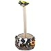 Decorative Holstein Cow Paper Towel Holder Display Stand Features Sunflower Accents for Countertop Rustic Country Kitchen Décor As Farm Animal Gifts for Farmers