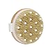 MAGGIFT Wooden Body Massage Brush Round, Natural Bristle Dry / Wet Body Brush for Exfoliation Clear Dead Skin Cells (1)
