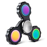 Infinite Spin Precision Fidget Spinner by High Speed Hybrid Bearings: Perfect for ADHD, Stress Relief, Focus, Concentration, and Quitting Bad Habits: 2 to 5 Minute Spin Times: EDC (Black)