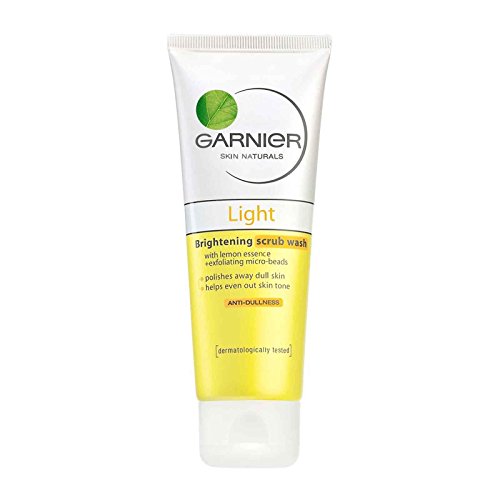 Garnier Skin Naturals Light Brightening Scrub Wash Lemon Anti-dullness 100ml