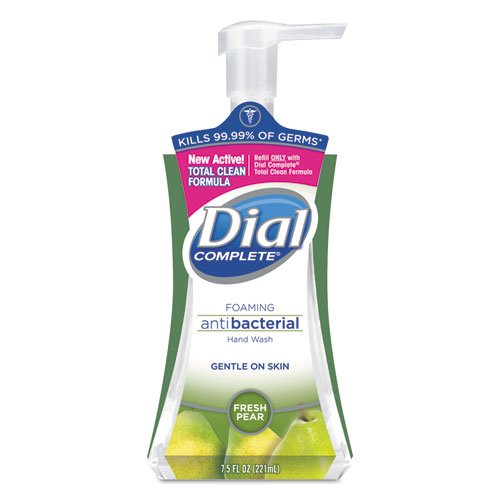 Dial Complete Foaming Antibacterial Hand Wash, Fresh Pear, 7.5 Oz.