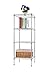Finnhomy 4 Shelves Adjustable Steel Wire Shelving Rack for Smart Storage in Small Space or Room Corner, Metal Heavy Duty Storage Unit, Bathroom Storage Tower