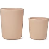 Baby Open Cup 2pack (big + small), 100% Silicone Cup for Toddlers, Silicone Baby Cup BPA/Phthalate Free, Shatter Proof.