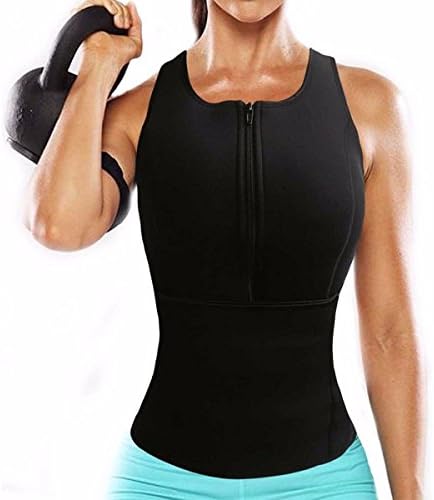 Neoprene Sauna Waist Trainer Corset Slim Vest Women Adjustable Shaper Black 3XL