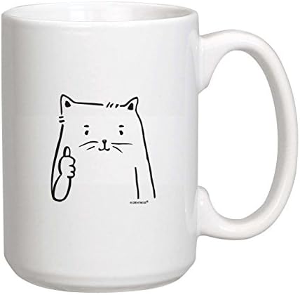 Funny Coffee Mug 15 oz - I Work Hard So My Cat Can Have A Better Life - Proudly Screen Printed in USA - Birthday Gift for coworkers, Men &amp; Women, Him or Her, Mom, Dad, Sister Cat