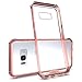 PEYOU Galaxy S8 Plus Case, Protective Clear Case Hard Back PC Cover Anti-Scratch Reinforced Corner Protection Bumper Case for Samsung Galaxy S8 Plus (2017)- Rose Gold