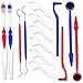 DecorRack Dental Care Kit, Dental Cleaning Hygiene Tools, Includes Tooth Pick, Toothbrush, Mirror, Tongue Cleaner, Flosser, Teeth Stain Eraser, Oral Care Kit, Removes Plaque Stains Tarter (2 Pack)