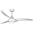 Minka-Aire F844-SL, Light Wave, 52" Ceiling Fan, Silver