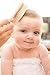 Slicemall Wooden Baby Hair Brush and Comb Set with Natural Goat Hair, Helps Prevent Cradle Cap