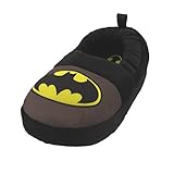 Batman Superhero Boys Aline Slippers (9-10 M US Toddler, Black)