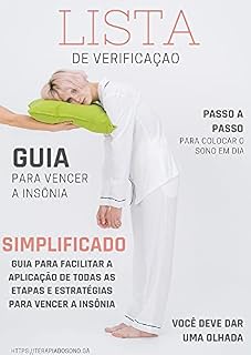 Livro Lista de Verificação da Insônia: Esta lista de verificação irá guiá-lo através das etapas e estratégias simplificadas