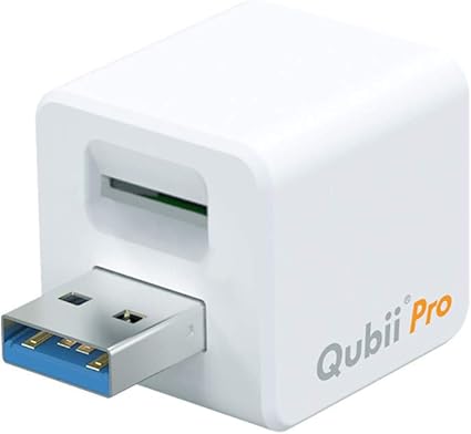Amazon Maktar Qubii Pro ホワイト 充電しながら自動バックアップ Iphone Usbメモリ Ipad 容量不足解消 写真 動画 音楽 連絡先 Sns データ 移行 Sdカードリーダー 機種変更 Mfi認証 Microsd別売 Maktar 外付メモリカードリーダー 通販