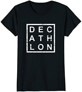 Womens Stylish Decathlon T-Shirt Small Black