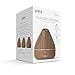 Pure Enrichment PureSpa Natural Aromatherapy Oil Diffuser (Natural) - Ultrasonic Air Deodorizer with 200ml Water Tank, Wood-Grain Accents, Soft Color-Changing Lights, and Auto Safety Shut-Off
