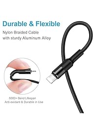 Cable de carga múltiple 3 en 1 de nailon trenzado multiUSB, cable de carga rápida compatible con la mayoría de teléfonos inteligentes y almohadillas, color negro