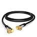 KabelDirekt 10 ft 75 Ohm HDTV SAT/TV Cable, 90° Angled, Male F-Type Connector > Male F-Type coaxial Cable for TV, HDTV, Radio, DVB-T2, DVB-C, DVB-S – PRO Series