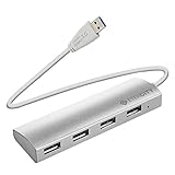 USB Hub 3.0 , Etekcity 4-Port Aluminum Hub with Hot Swap for Windows , Vista , Mac Os and More