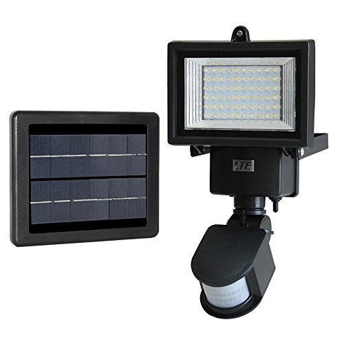 LTE 60 LED Solar Motion Sensor Light, IP65 Waterproof,Outdoor LED Wall Lights, Security Light, Solar Rechargeable Flood light, Solar PIR Lights.