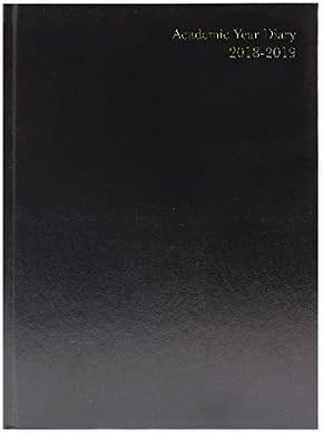 Condiary KF1A5ABK18 A5 Academic 2018/19 Day/Page Diary - Black