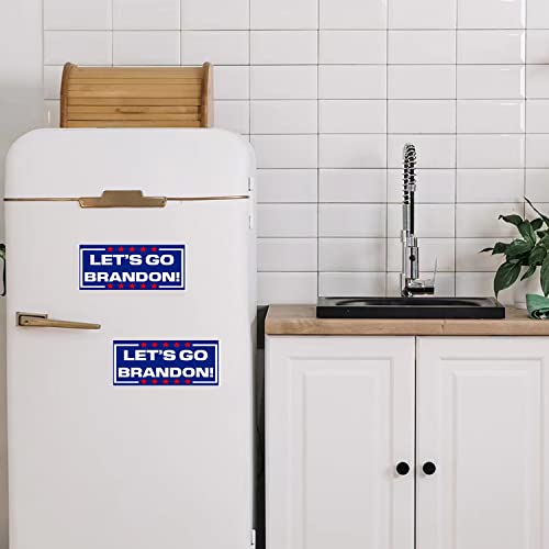 10 Pcs Let\'s Go Brandon Bumper Sticker, Funny Car Sticker for Car Motorcycle Helmet Laptop Window Fridge Waterproof Window Decoration for Bumper Trucks