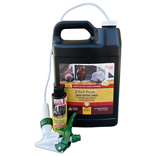 Chick Fresh Odor Eliminator for Backyard Chickens. Makes 1 Gallon of
