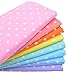 iNee Polka Dot Fat Quarters Quilting Fabric Bundles, Quilting Fabric for Sewing Crafting,18 x22 inches,(Medium Dots)
