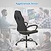 Office Chair Ergonomic PC Gaming Chair Desk Chair Executive Task Computer Chair Back Support Modern Executive Adjustable Arms Rolling Swivel Chair for Adults,White