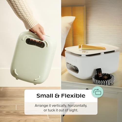 Canopy Bedside Air Purifier | Up To 99.97%* HEPA-13 Filtration | Remove Dust, Pollen & Pet Dander | Night Light & White Noise | Air Quality Sensor | Quiet Fan for Sleep | Filter & Adapter Included