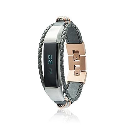 Aurel Leather Band for Fitbit Alta GreyRose Gold Zambia Ubuy