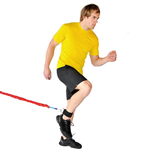 Speedster Power Runner - 2 Heavy Resistance Lightning Bungee Cords & 2 Ankle Cuffs Included - Thumbnail 4