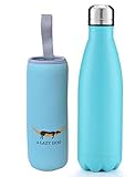 A Lazy Dog Vacuum Insulated Water Bottle 17 Oz Double Walled Stainless Steel Cola Shape Water Bottle Outdoor Sports