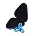 Gift For Fidget Hand Spinner Triangle Finger Toy Focus ADHD Autism Bag Box Carry Case Packet，Tuscom (Purple)