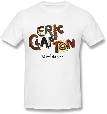 PAYYAND Men's Forever Man Eric Clapton T-shirt White XL