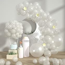 Styirl Clear Balloons Garland Kit- 100 pcs