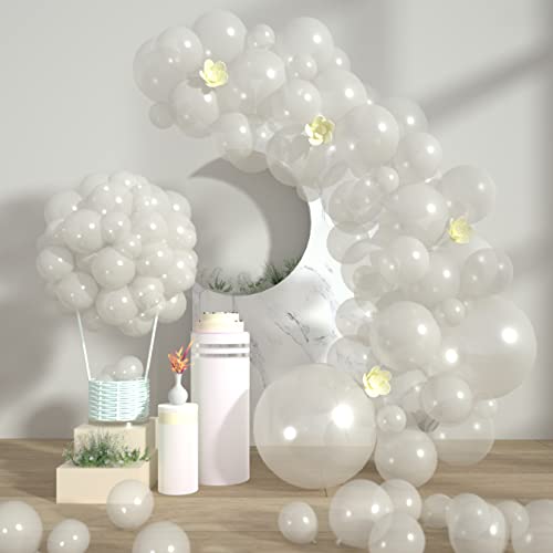 Styirl Clear Balloons Garland Kit- 100 pcs