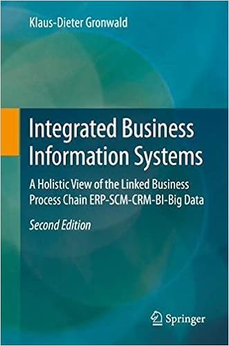 Integrated Business Information Systems A Holistic View Of The Linked Business Process Chain Erp Scm Crm Bi Big Data 9783662598108 Computer Science Books Amazon Com
