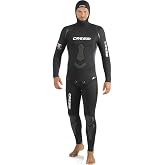 Cressi Apnea 2-pcs Freediving Spearfishing Wetsuit, Jacket &amp; Pants, Loading Chest Pad, Knee Protection, Anatomical Design - Apnea: Designed in Italy