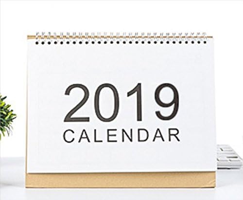 BaBaSM Creative 2019 Desktop Flip Calendar Month to View Stand Up Office Home Table Planner Calendar Notebook(Large)