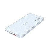 Yoobao Portable Charger 12000mAh Ultra Slim Power Bank Q12 Qualcomm Quick Charge 3.0 External Battery Pack Fast Charge Powerbank Compatible Samsung S9/S9+ iPhone X/8/8+ Huawei Google LG More-Blue